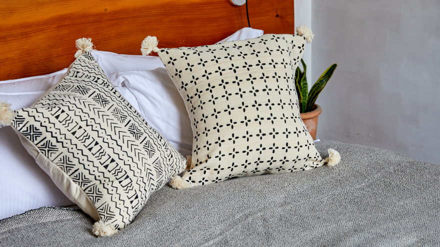 Pillows on a Bed