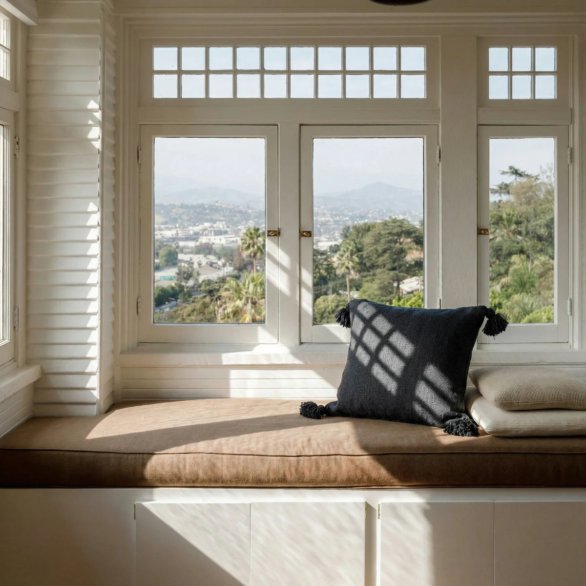 Pom Pom Pillow Cover - Blue Oasis