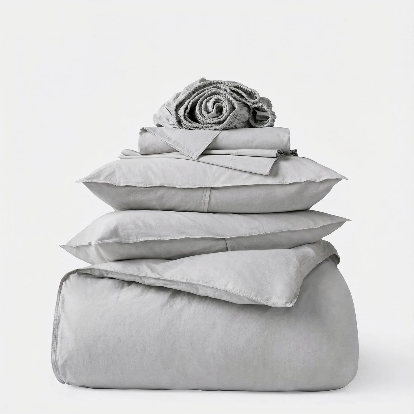 Organic Cotton Sateen Bed Set - Sand
