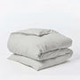 Cream duvet cover organic percale cotton