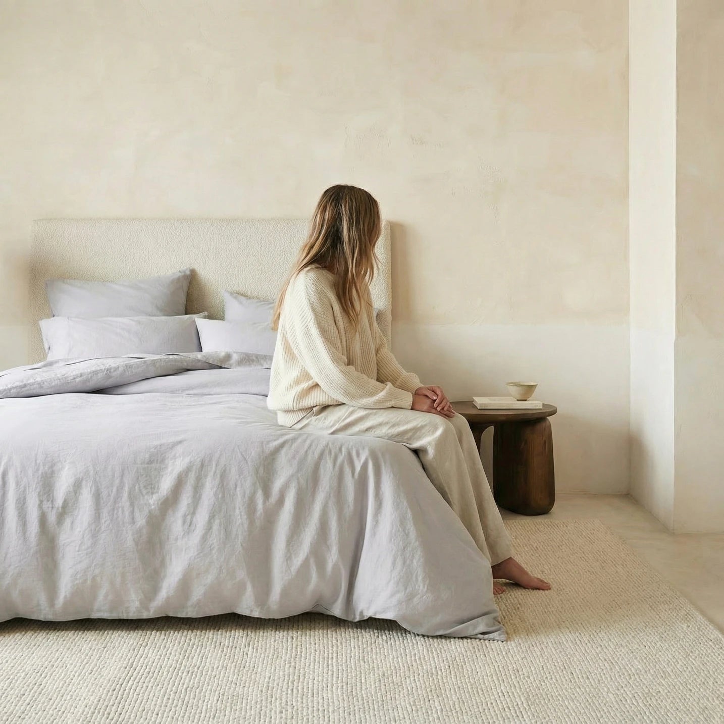 Organic Percale Bed Set - Cannoli Cream