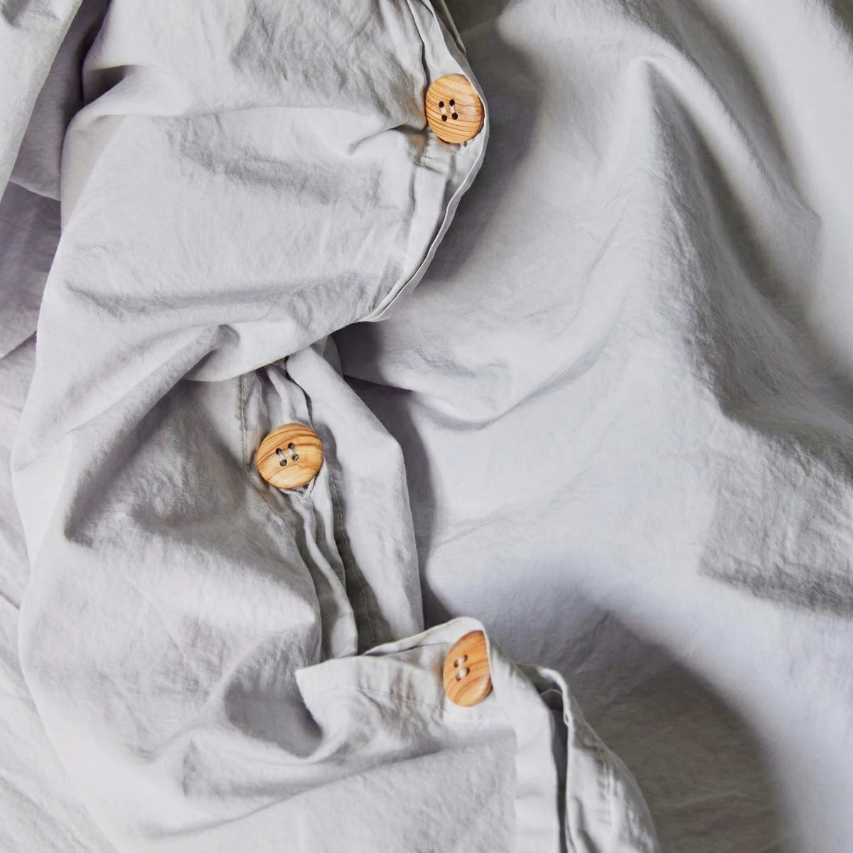 Organic Percale Duvet Cover - Cannoli Cream