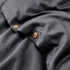 Iron Gate duvet cover detail 5 — GOTS-certified organic cotton sateen
