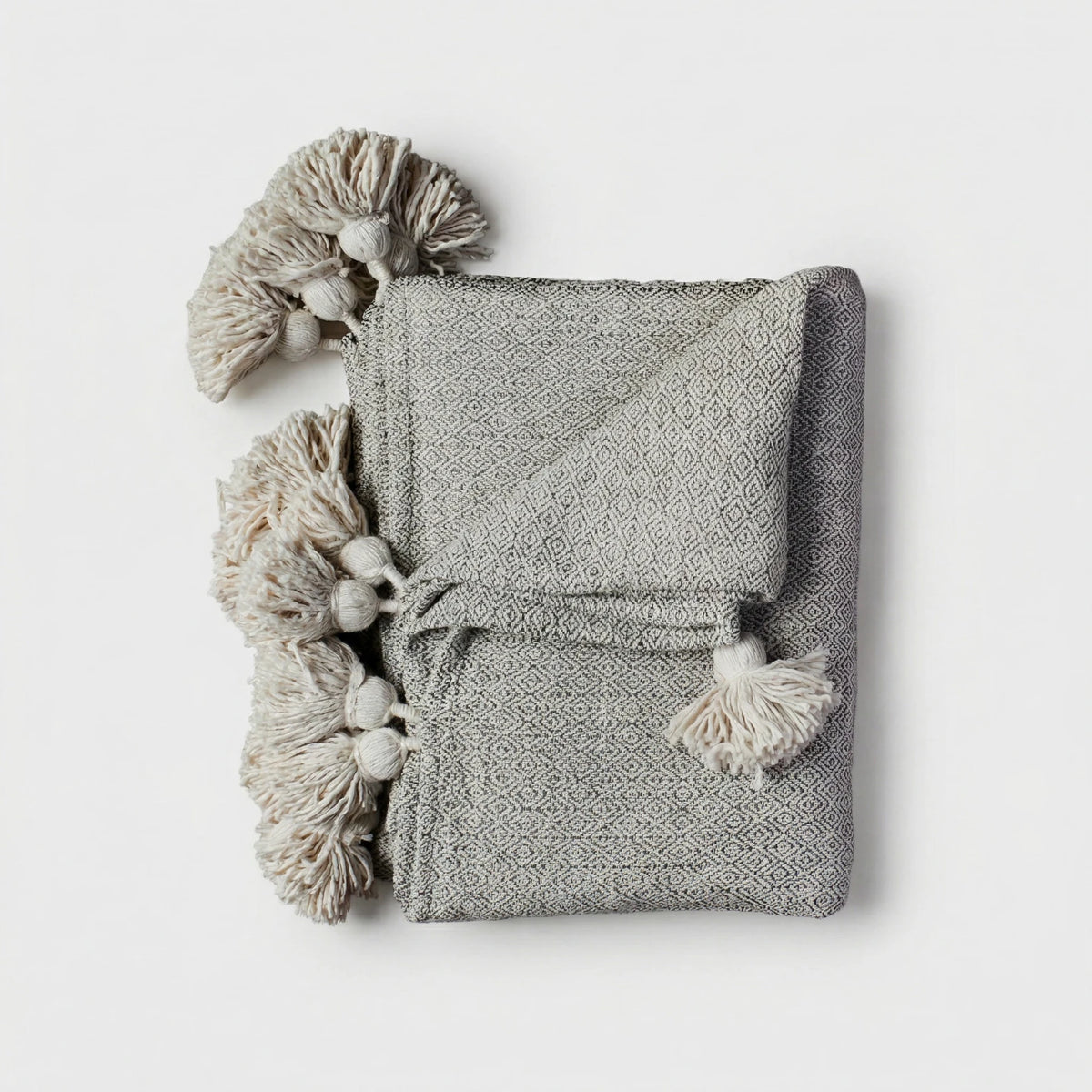 Moroccan Pom Pom Blanket