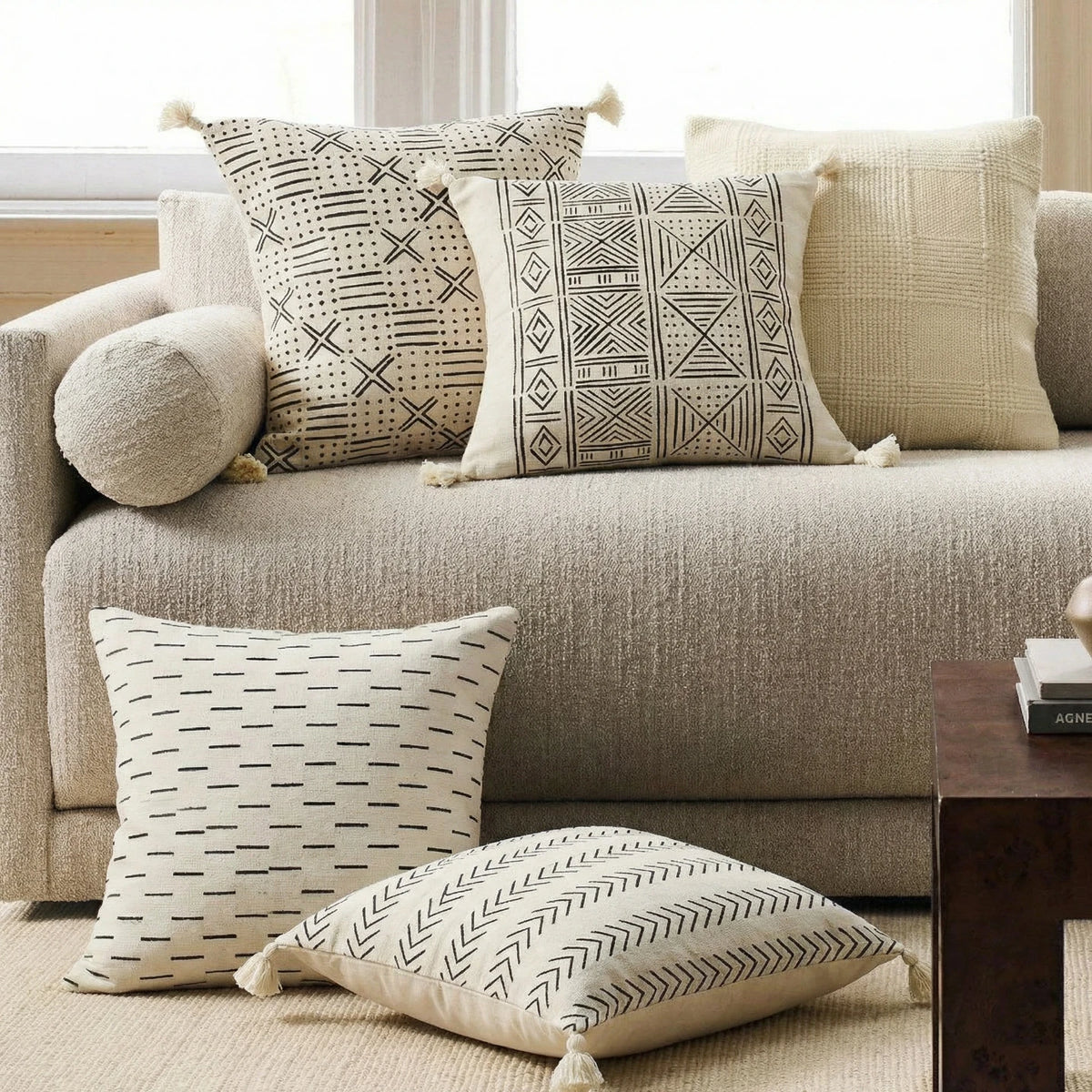 Mudcloth Pillow Cover Segou I