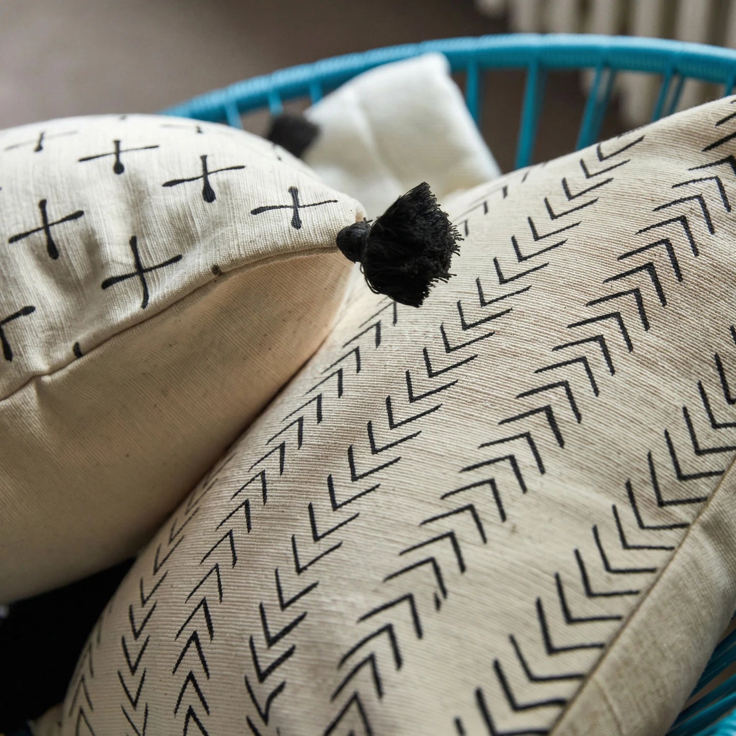 Mudcloth Pillow Cover Segou I