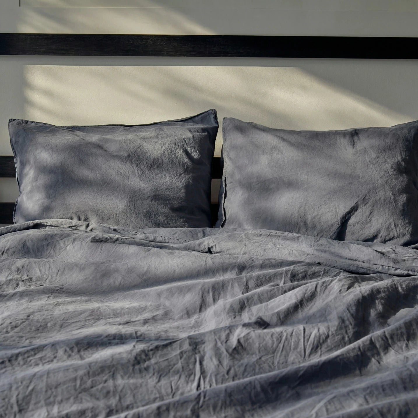 Organic Percale Bed Set - Rustic Grey