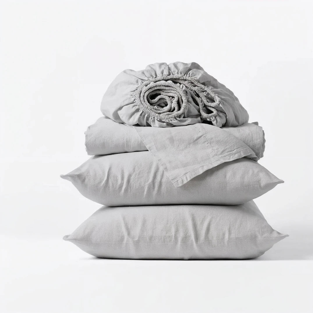 Organic Percale Sheet Set - Cannoli Cream