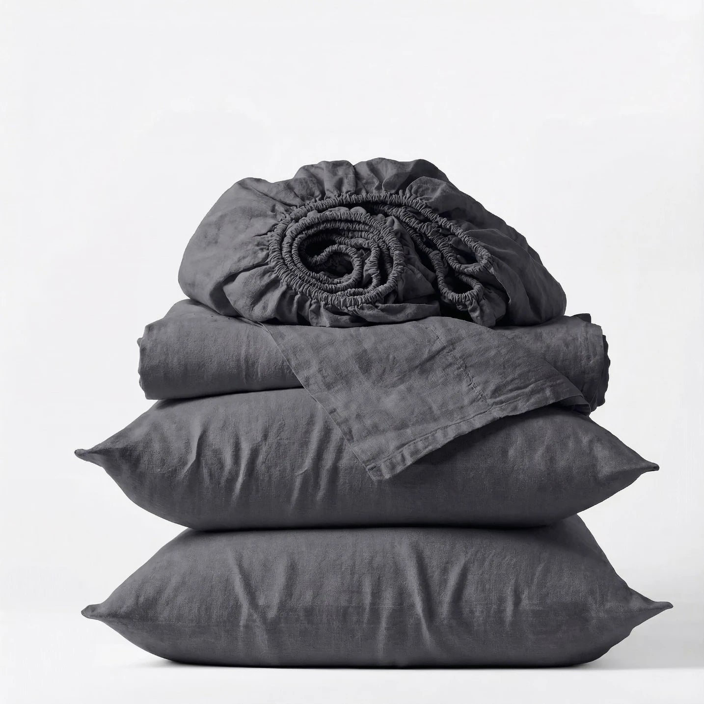 Organic Percale Sheet Set - Rustic Grey