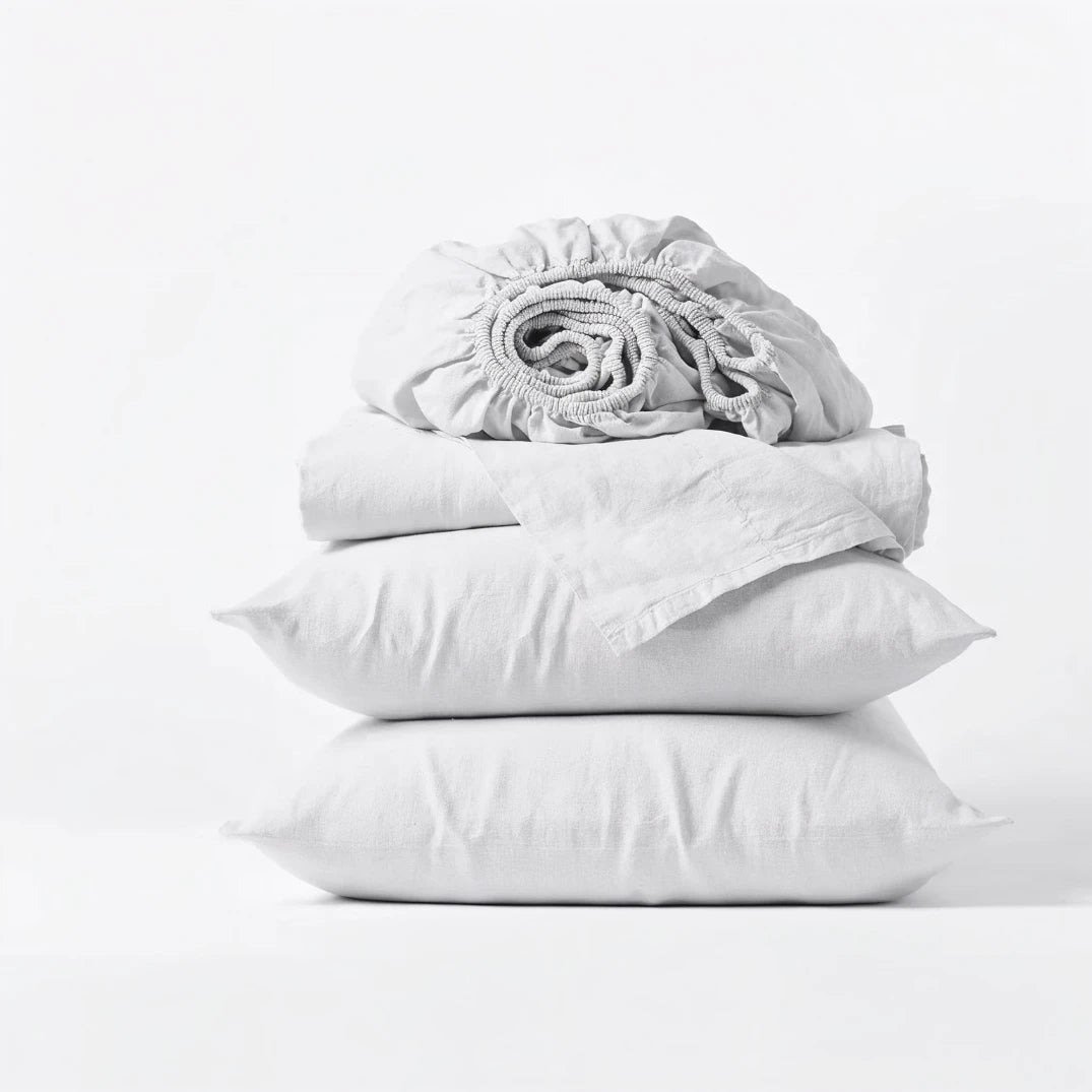 Organic Sateen Sheet Set - Alpine White