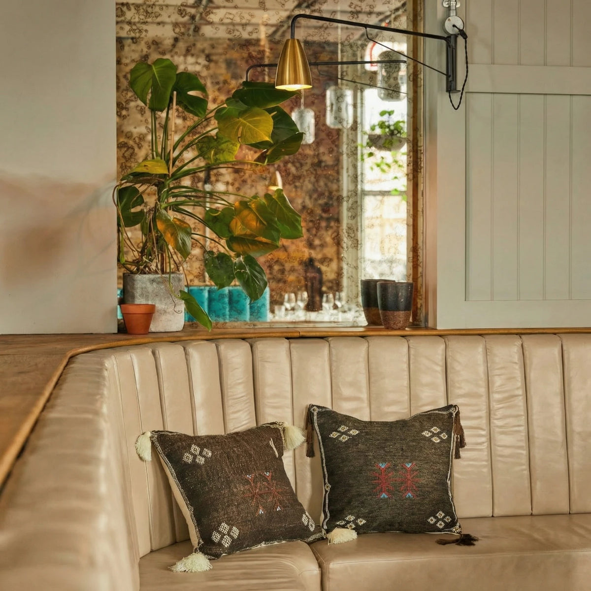 Princess Sabra Cactus Silk Pillow Cover - Brown