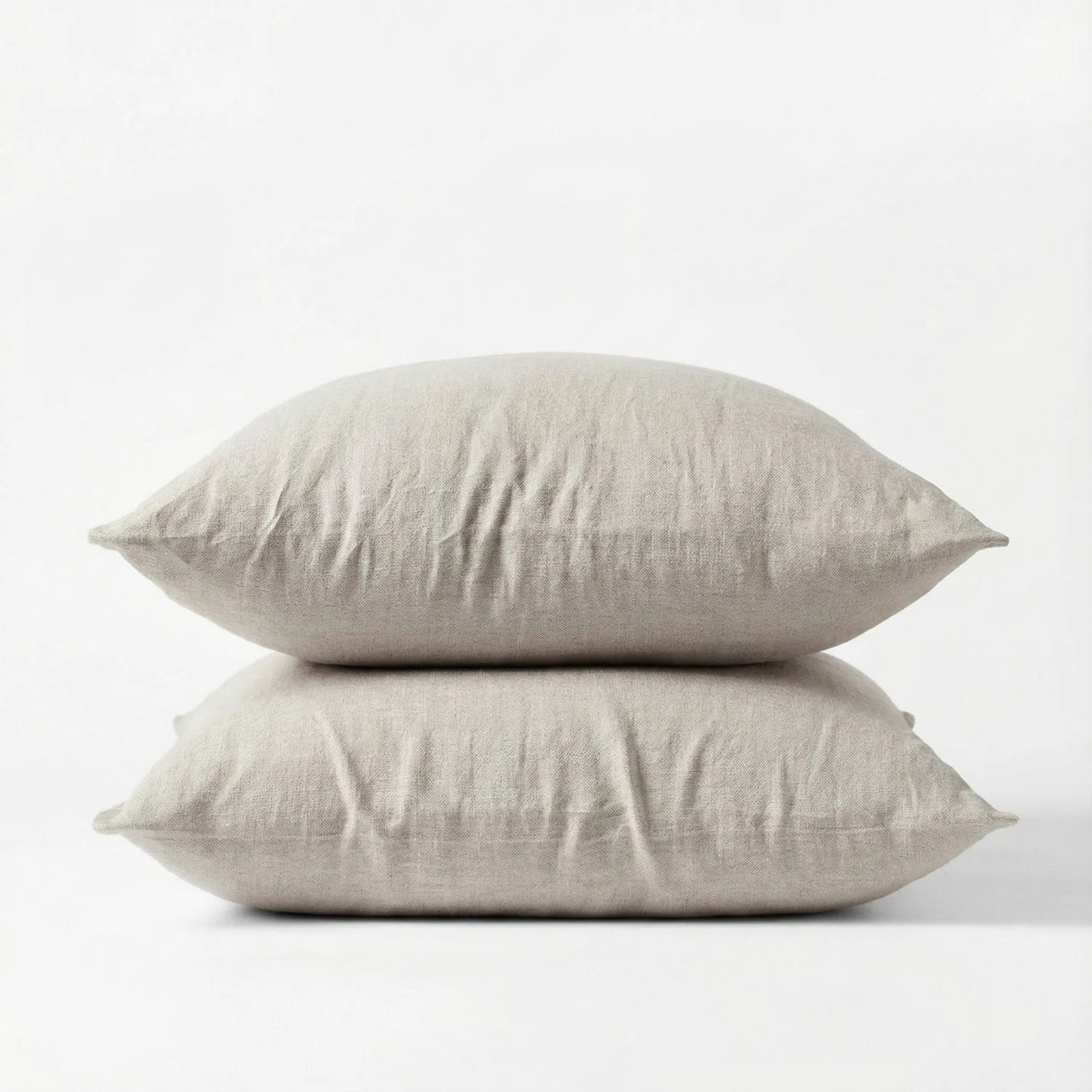Stonewashed Linen Pillowcase - Sand