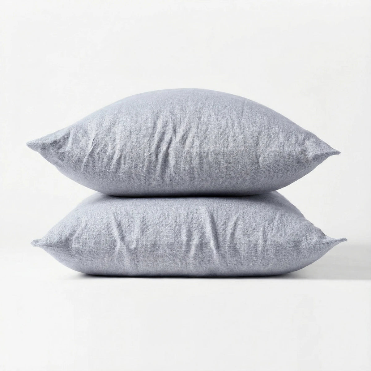 Stonewashed Linen Pillowcase  Light Grey