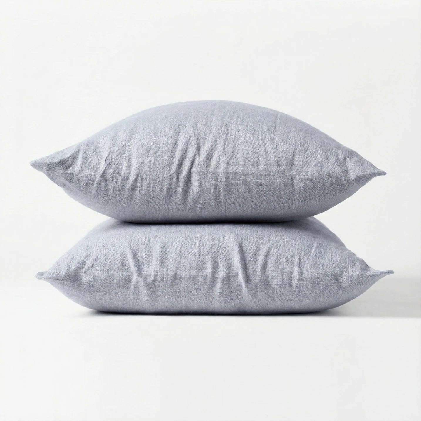 Stonewashed Linen Pillowcase  Light Grey
