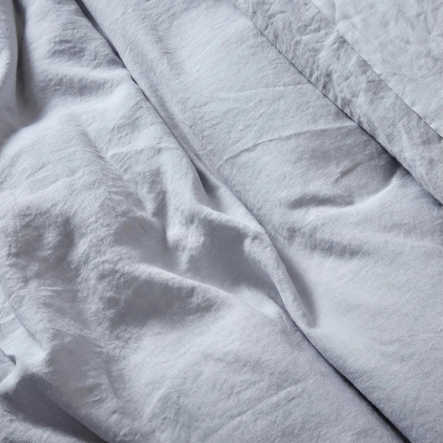 Stonewashed Linen Pillowcase - Light Grey