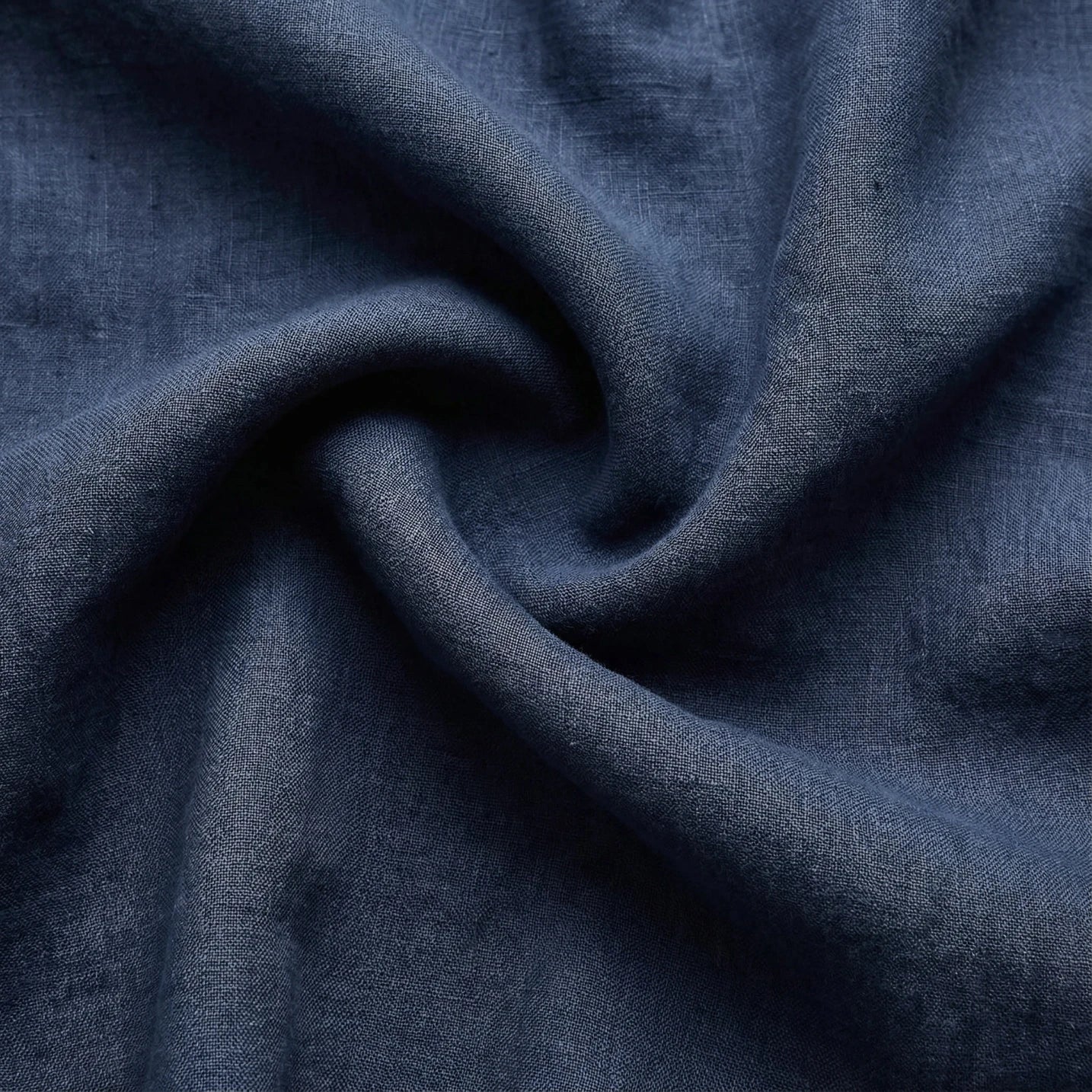 Stonewashed Linen Bed Set - Navy Blue