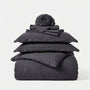 Stonewashed Linen Duvet Cover - Charcoal