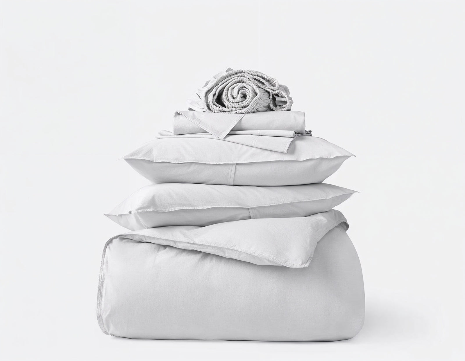 alpine white organic cotton sateen bedding sets