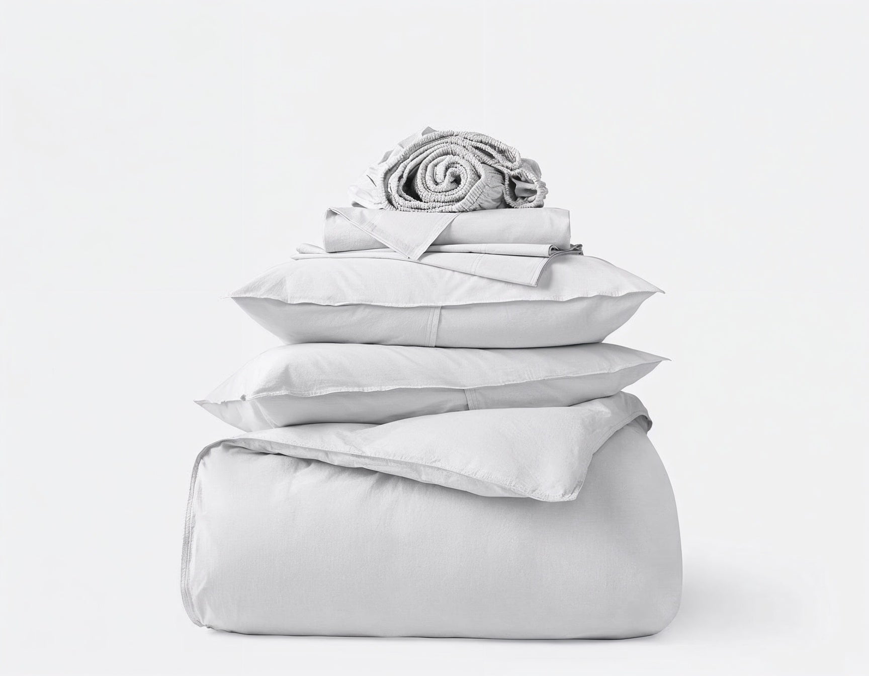alpine white organic cotton sateen bedding sets
