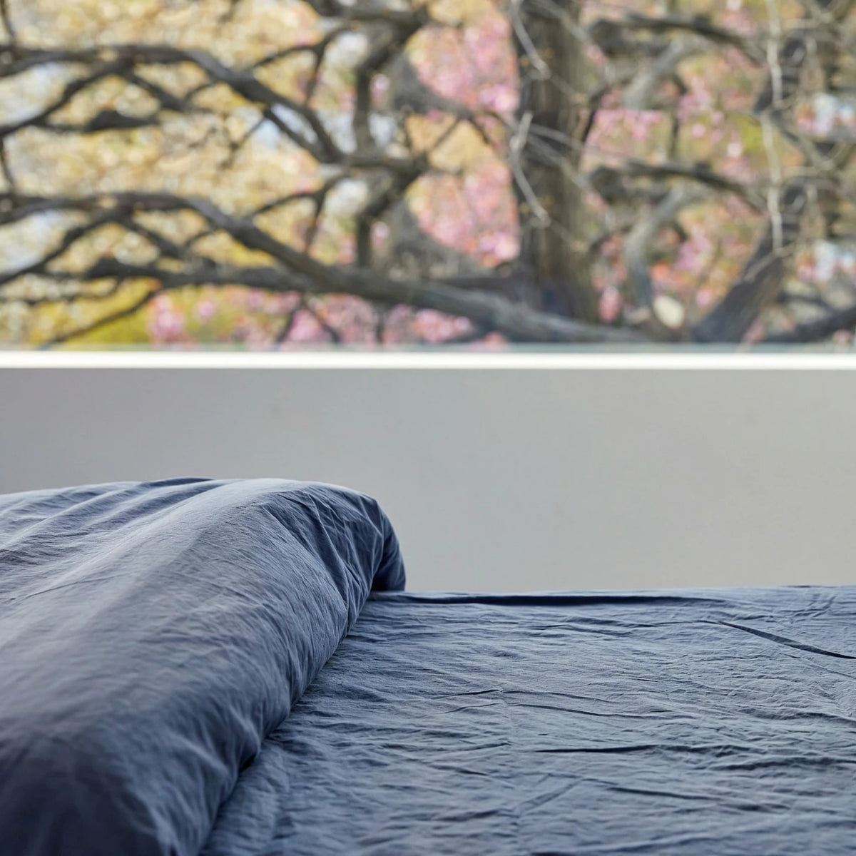 Organic Percale Sheet Set - Blue Oceana