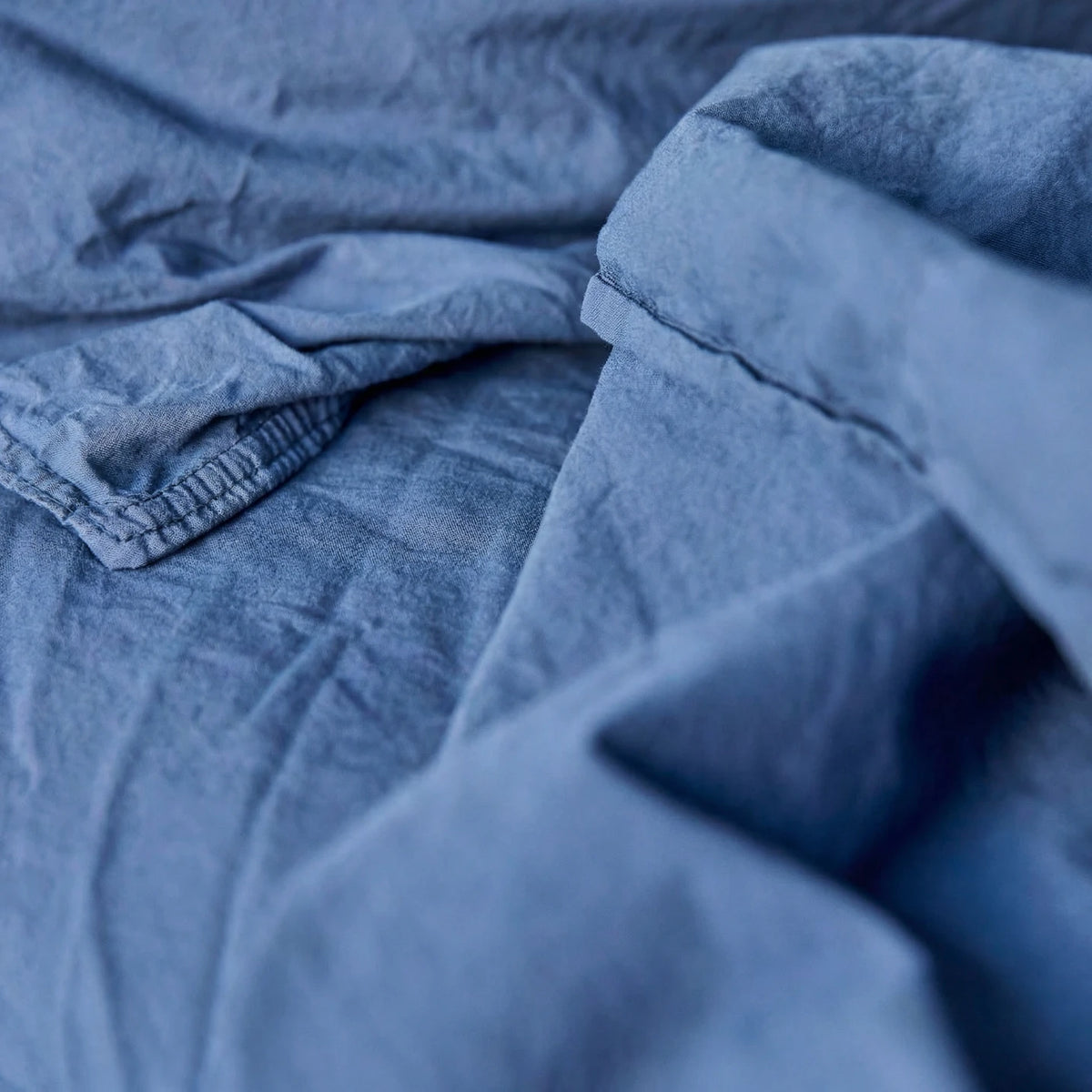 Organic Percale Sheet Set - Blue Oceana