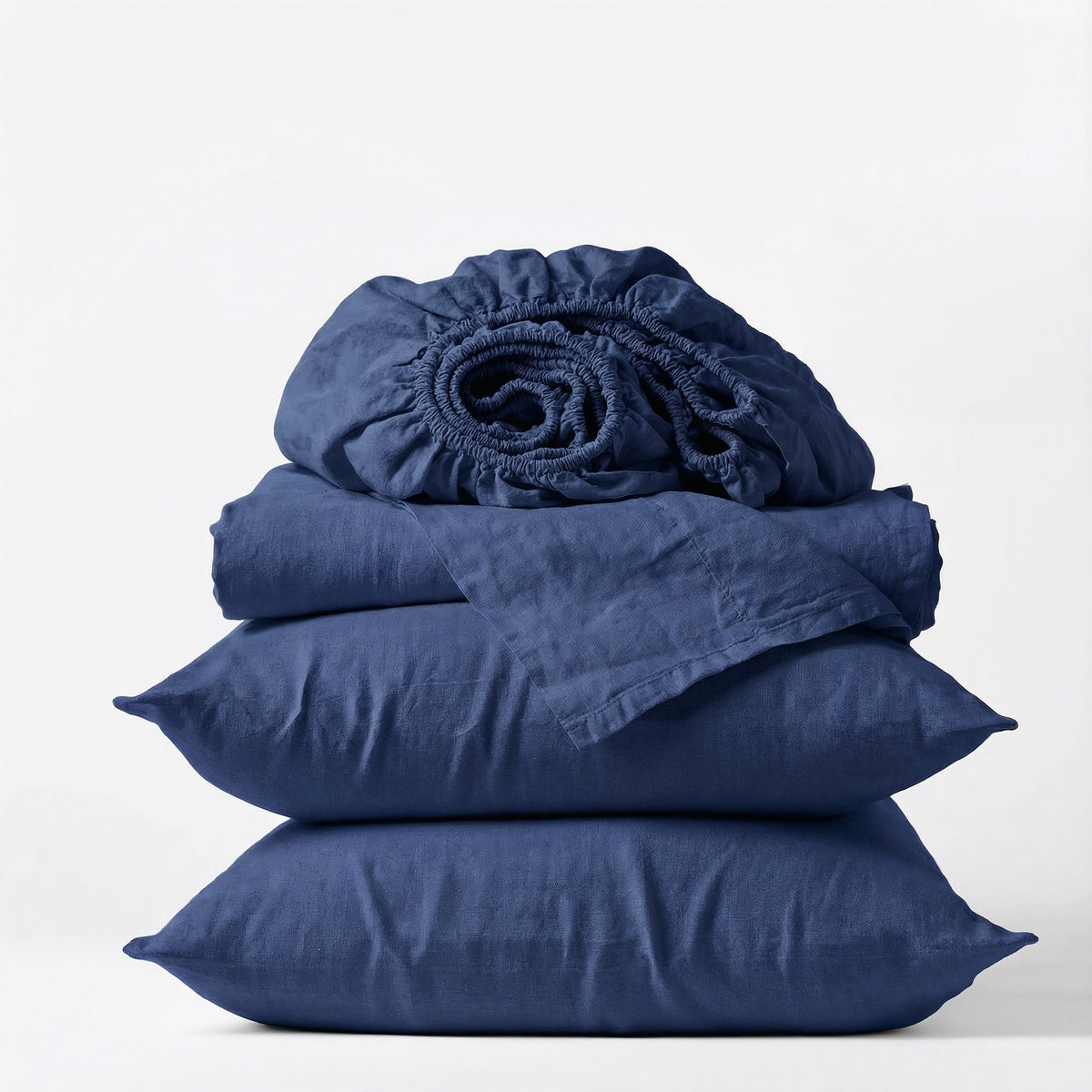 blue_organic_percale_sheet_set