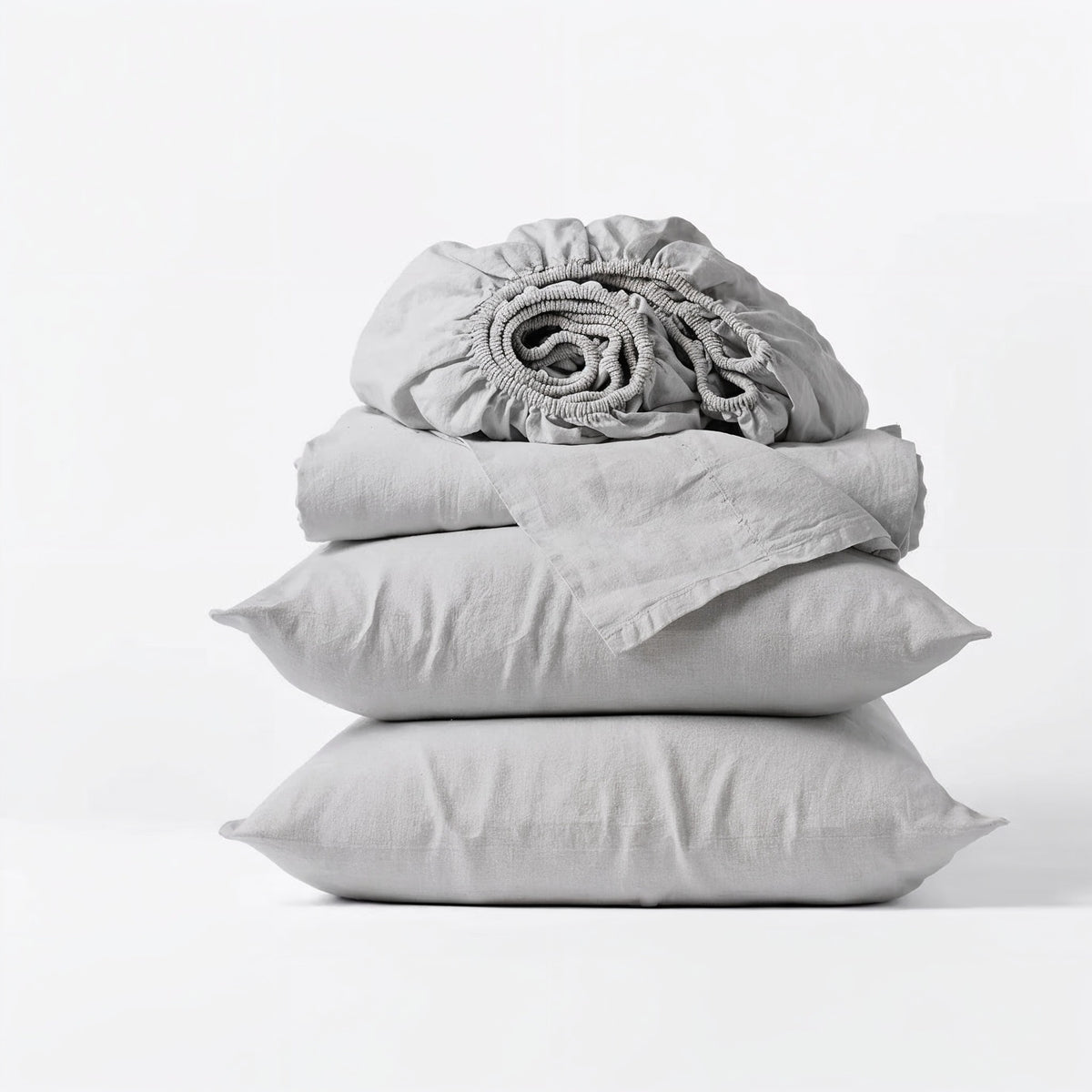 cream organic percale sheet set