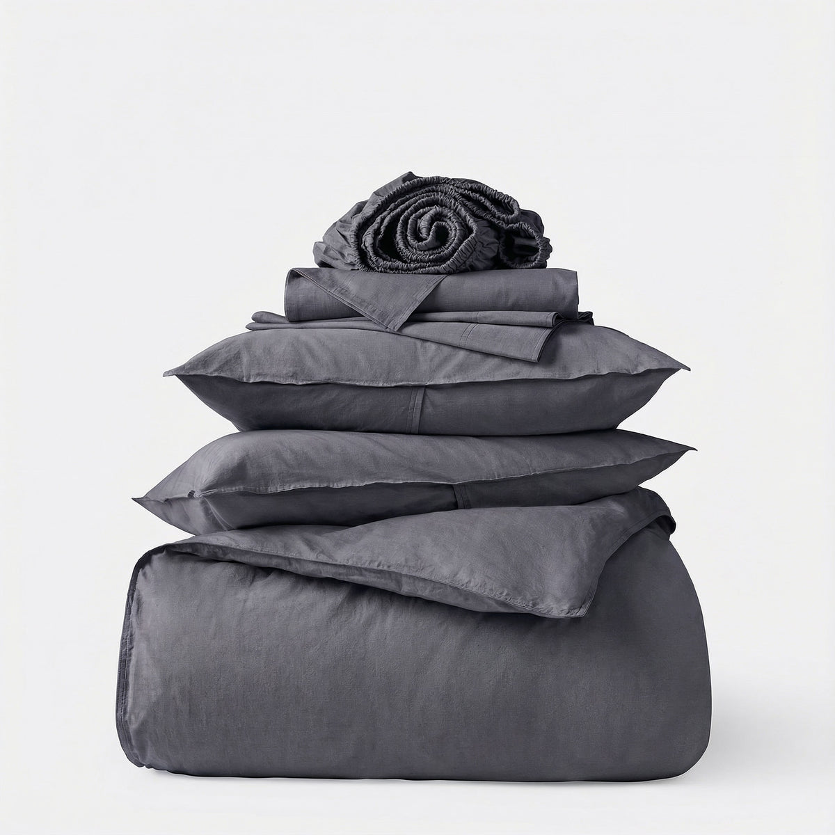 dark_gray_cotton_sateen_bedding_set