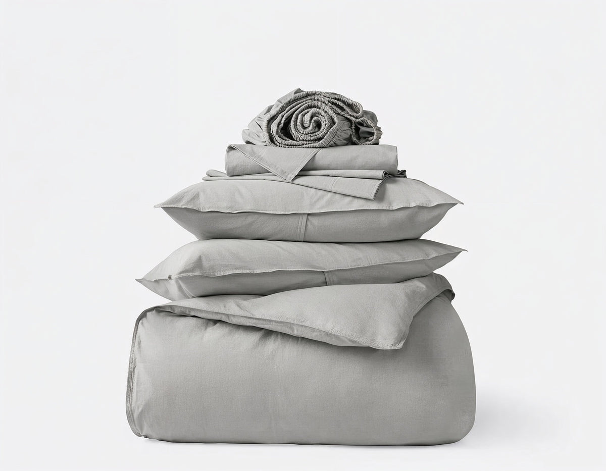 sand  organic sateen cotton bedding set