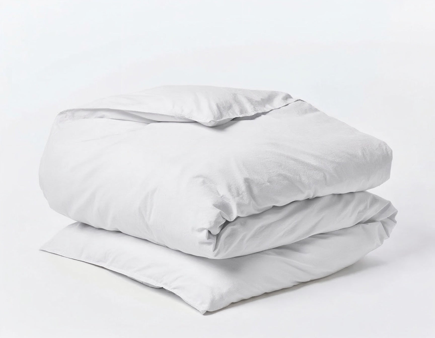 white organic sateen duvet cover