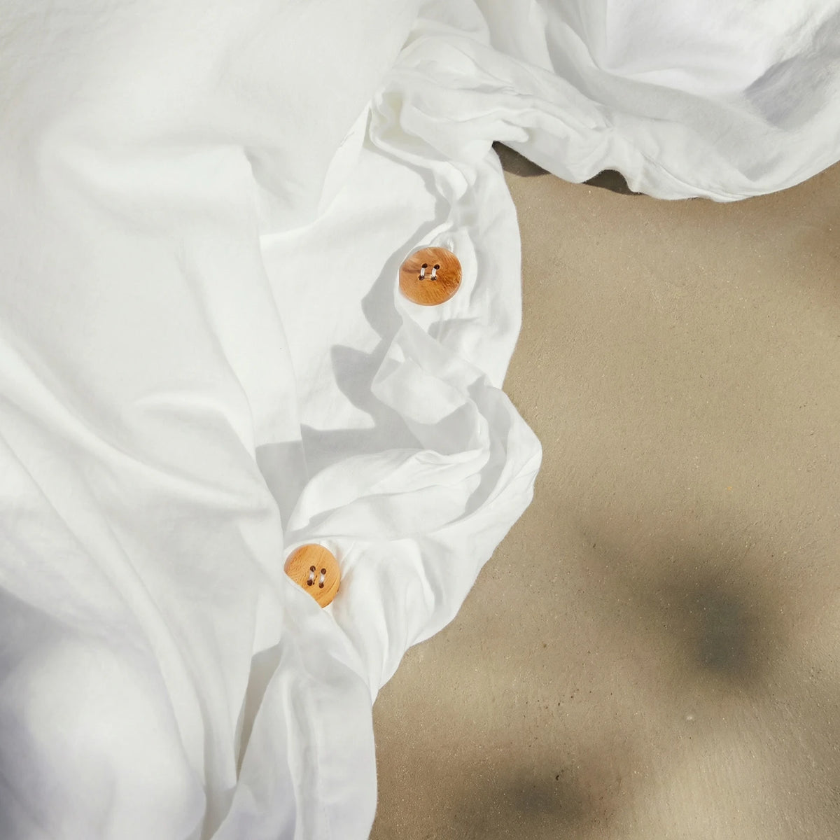 Organic Sateen Duvet Cover - Alpine White