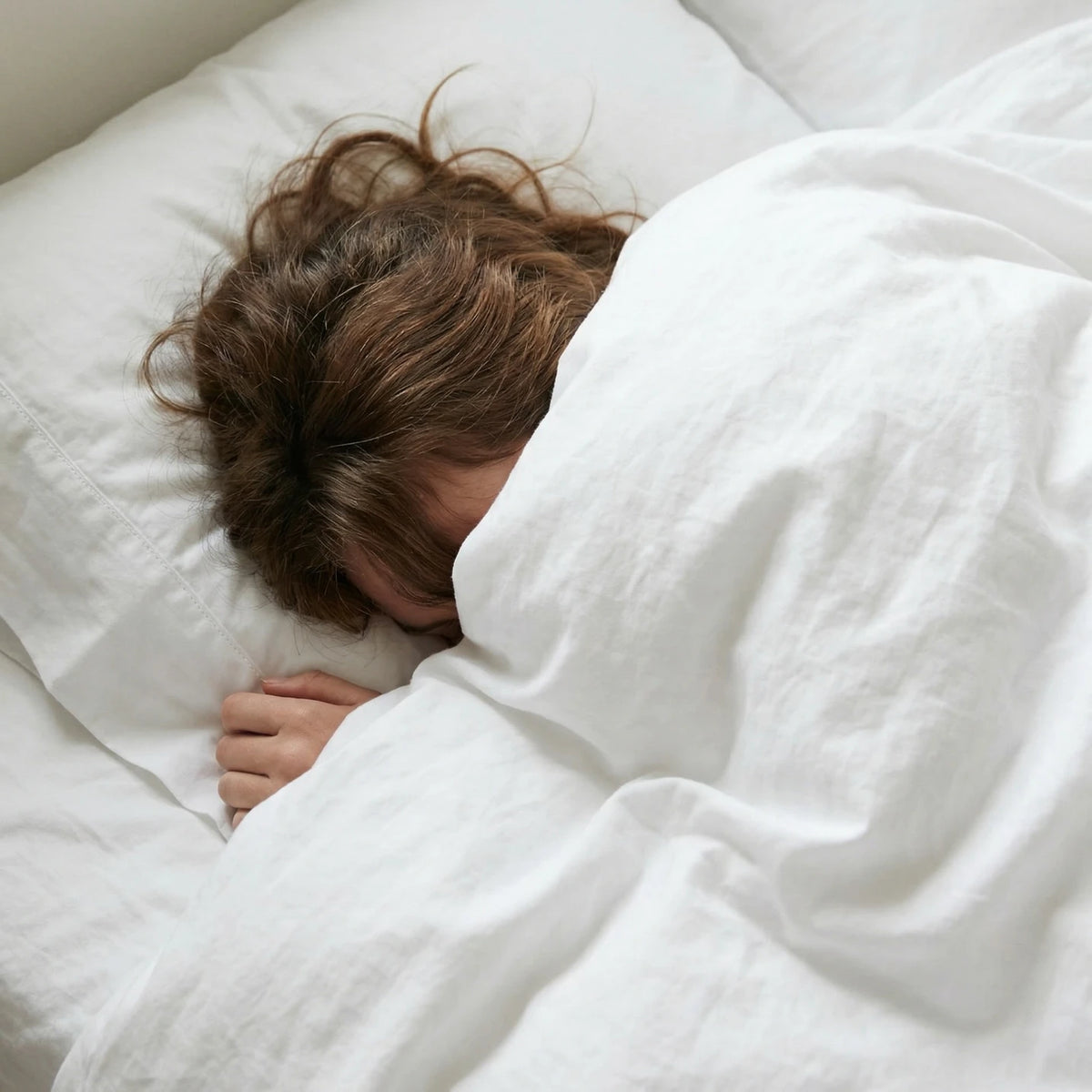 Organic Sateen Duvet Cover - Alpine White