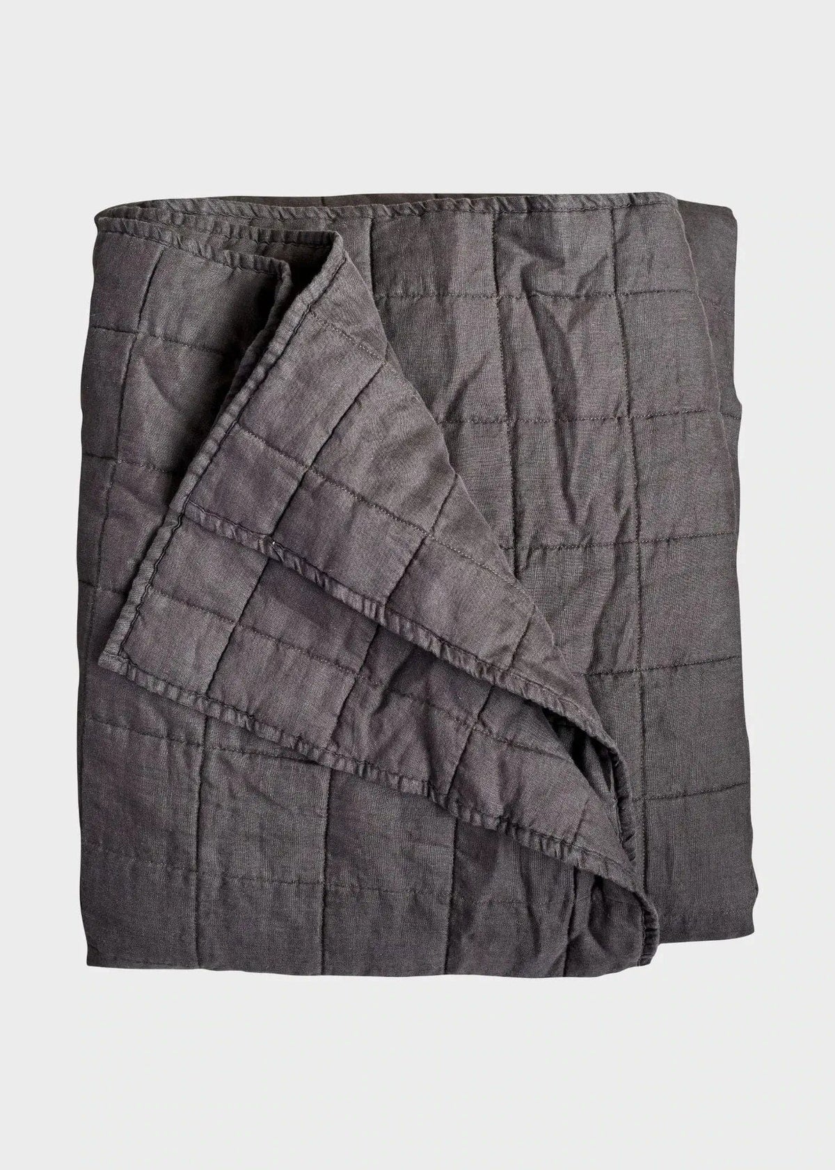 Charcoal Grey Stonewashed Linen Quilts Buy A Charcoal Grey Flax Linen Quilt In King Or Queen Or Zon