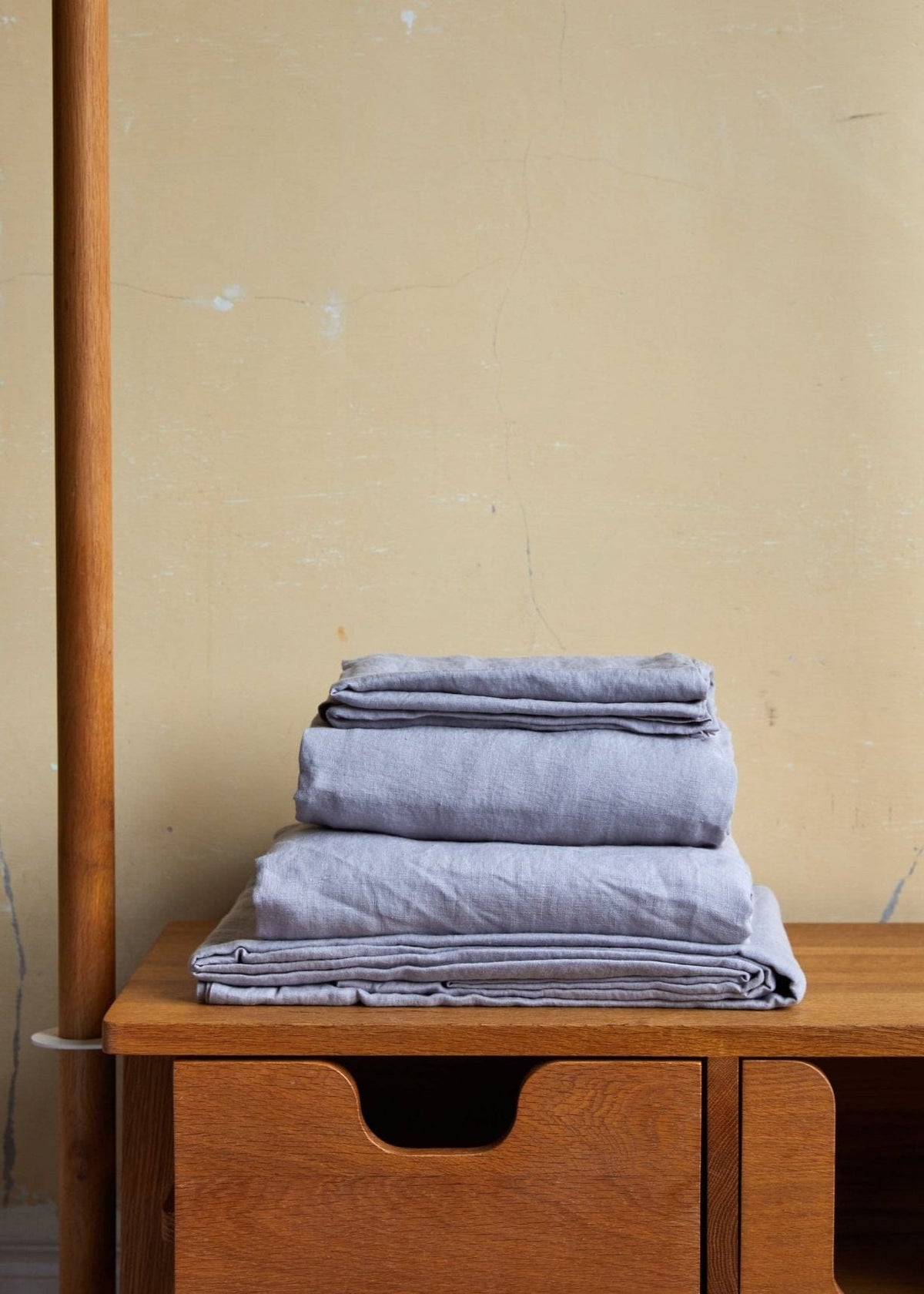 Light Grey Stonewashed Linen Sheet set