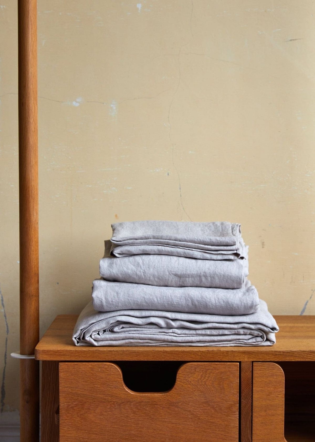 Sand Stonewashed Linen Sheet Set