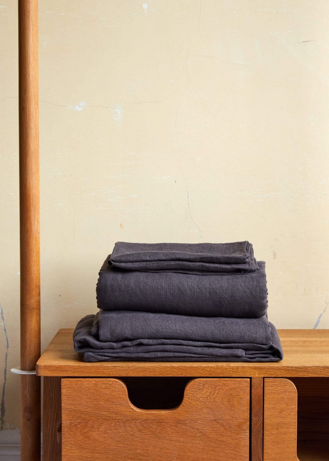 Charcoal Stonewashed Linen Sheet Set