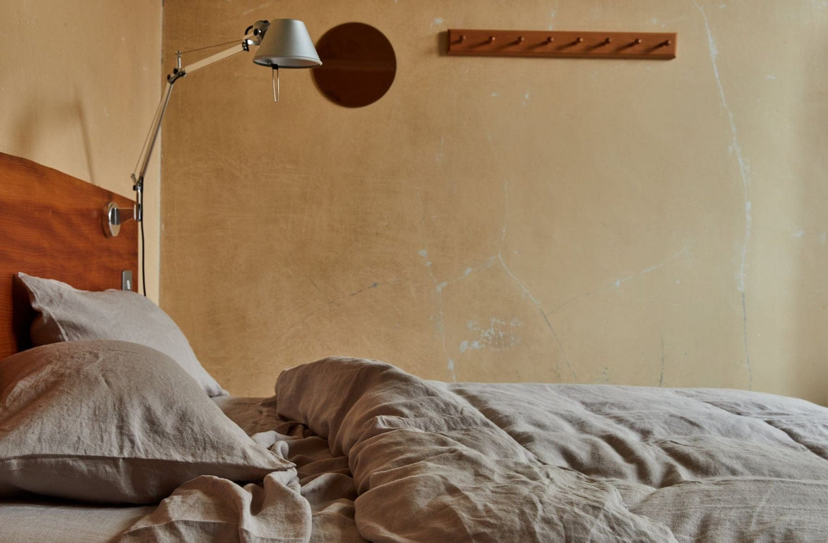 Sand Stonewashed Linen Sheet Set