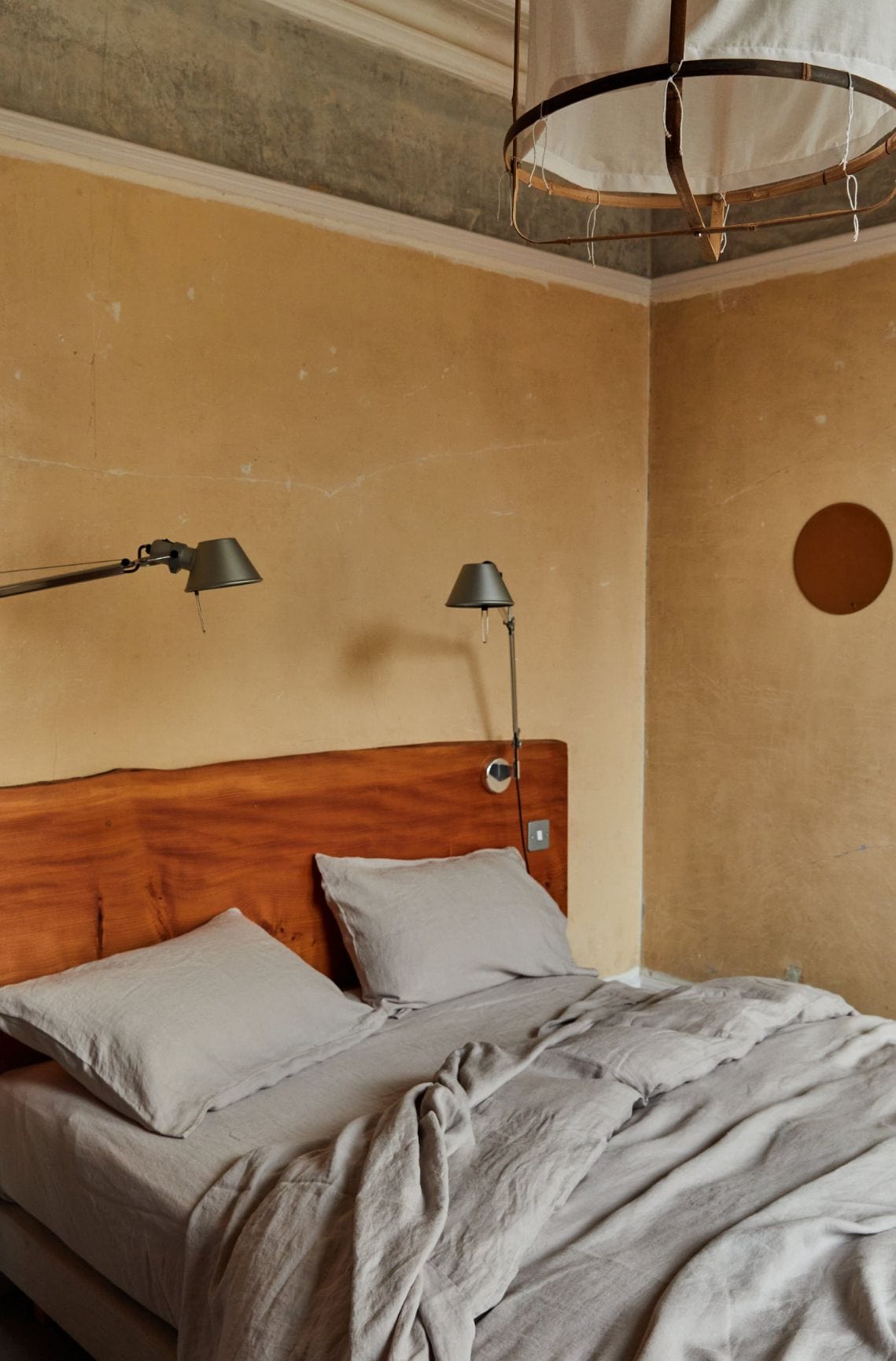 Sand Stonewashed Linen Fitted Sheet