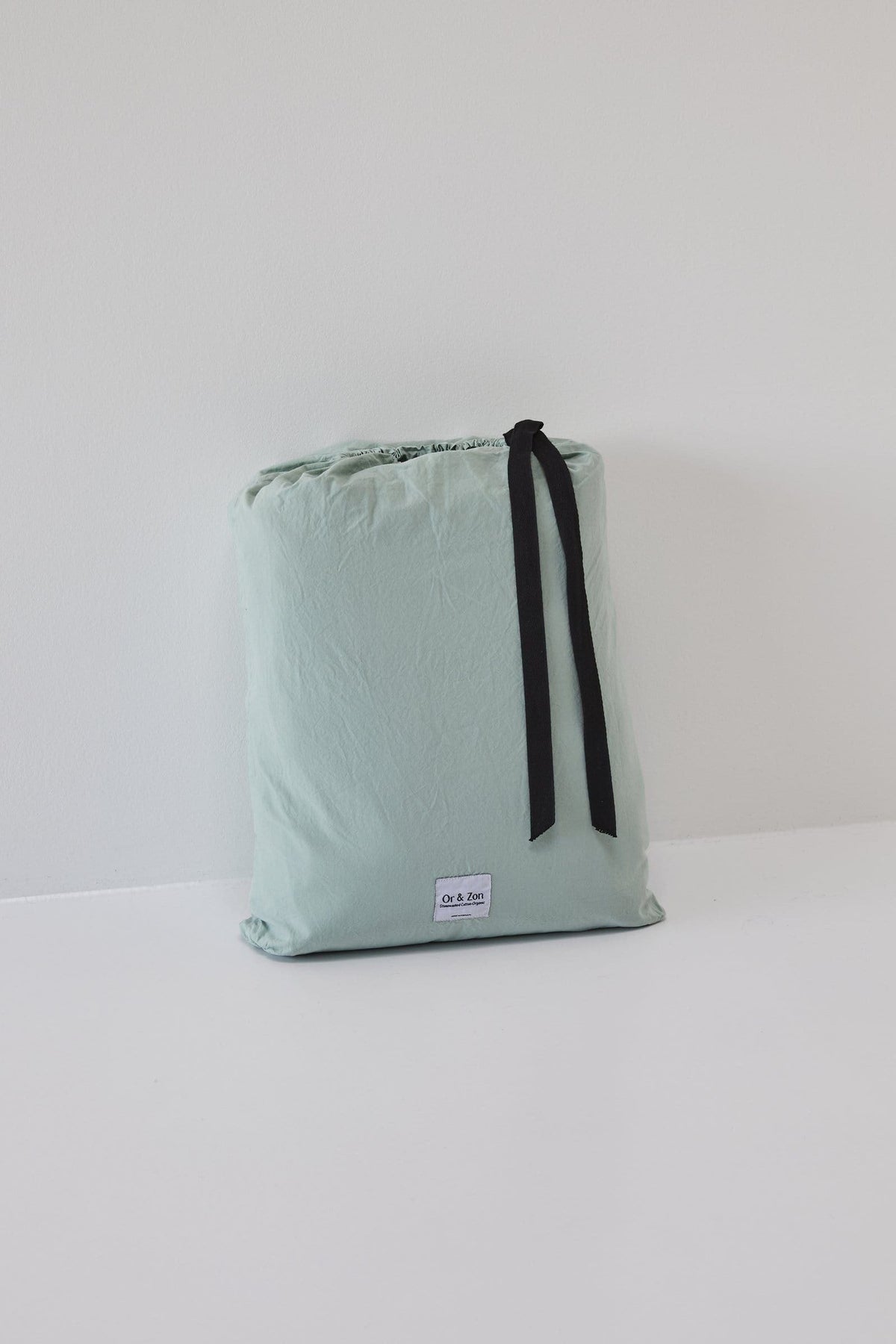 Organic Percale Duvet  Cover - Frosty Green