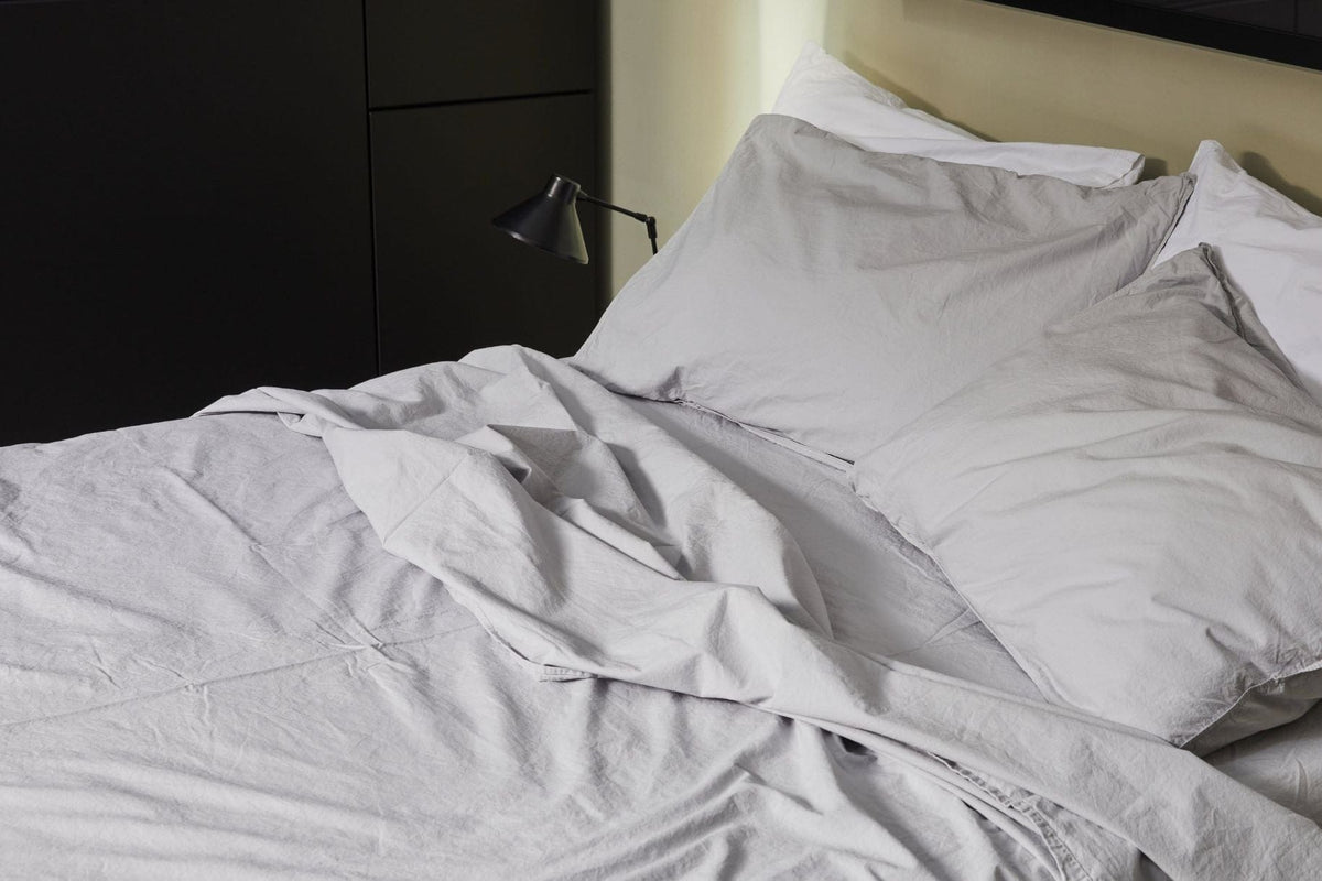 Cotton Percale Bedding Set - Cannoli Cream