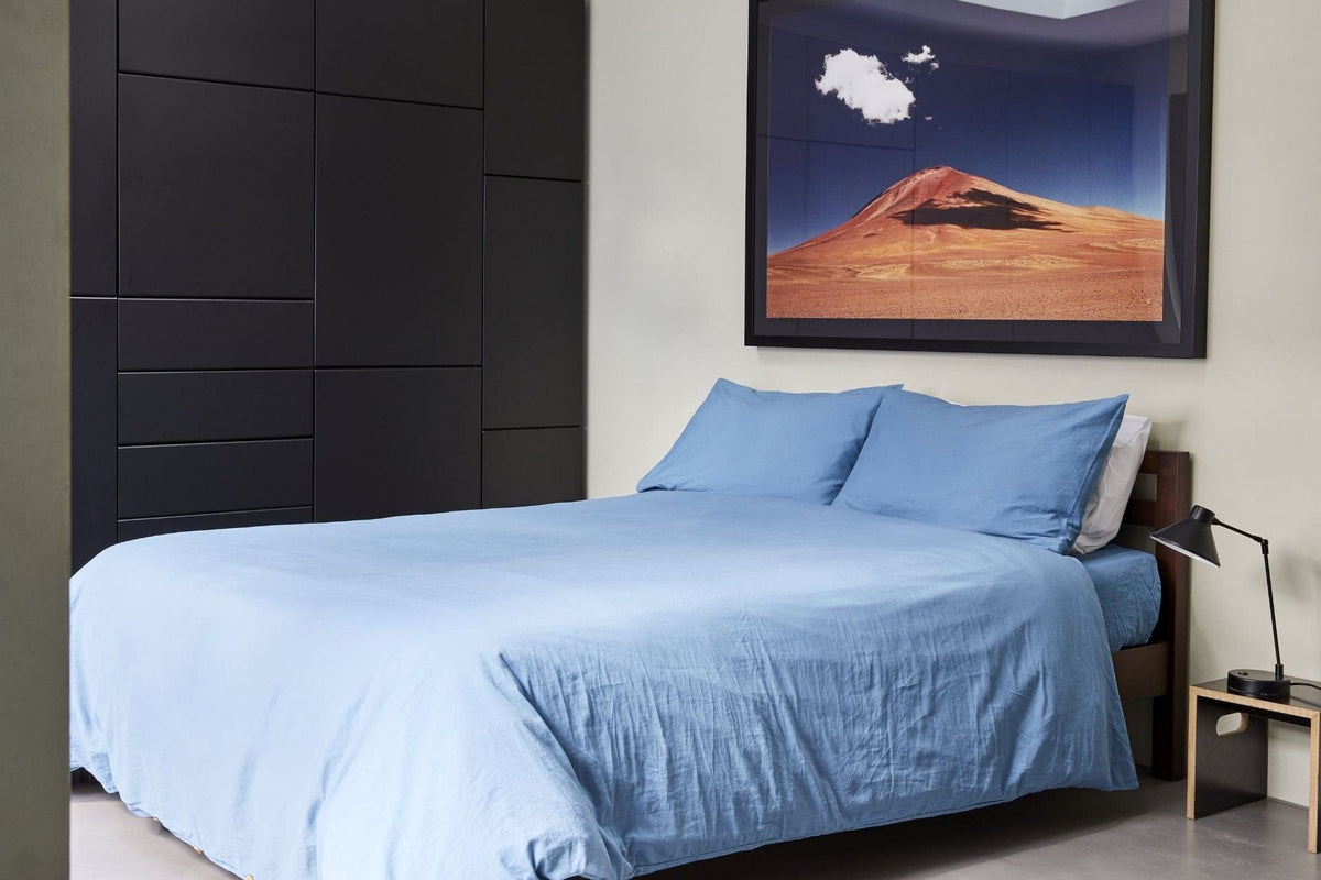 Organic Sateen Sheet Set  - Aegean Blue