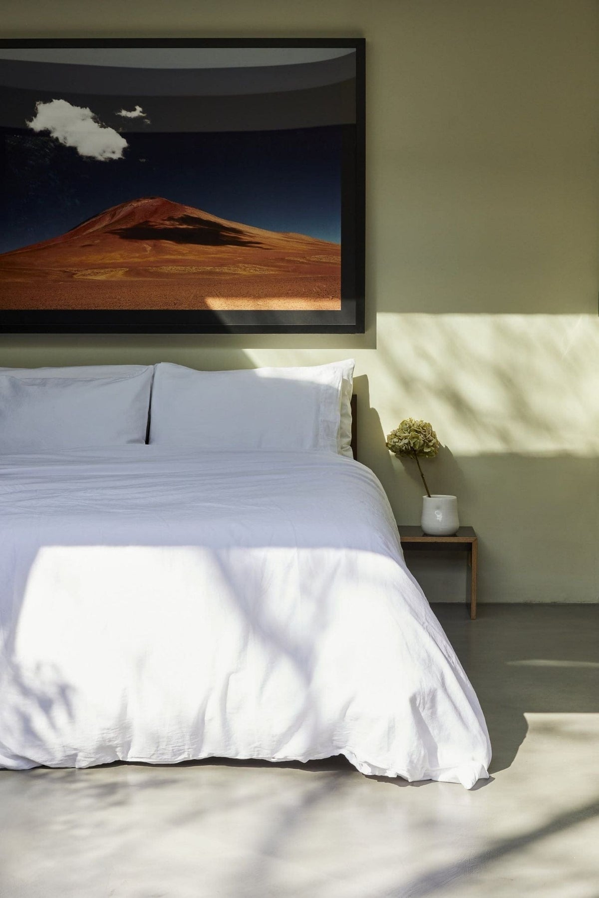 Organic Sateen Duvet Cover  - Alpine White