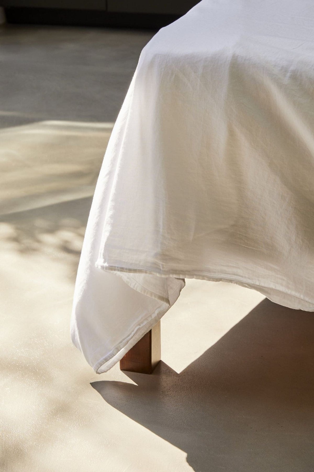 Organic Sateen Duvet Cover  - Alpine White