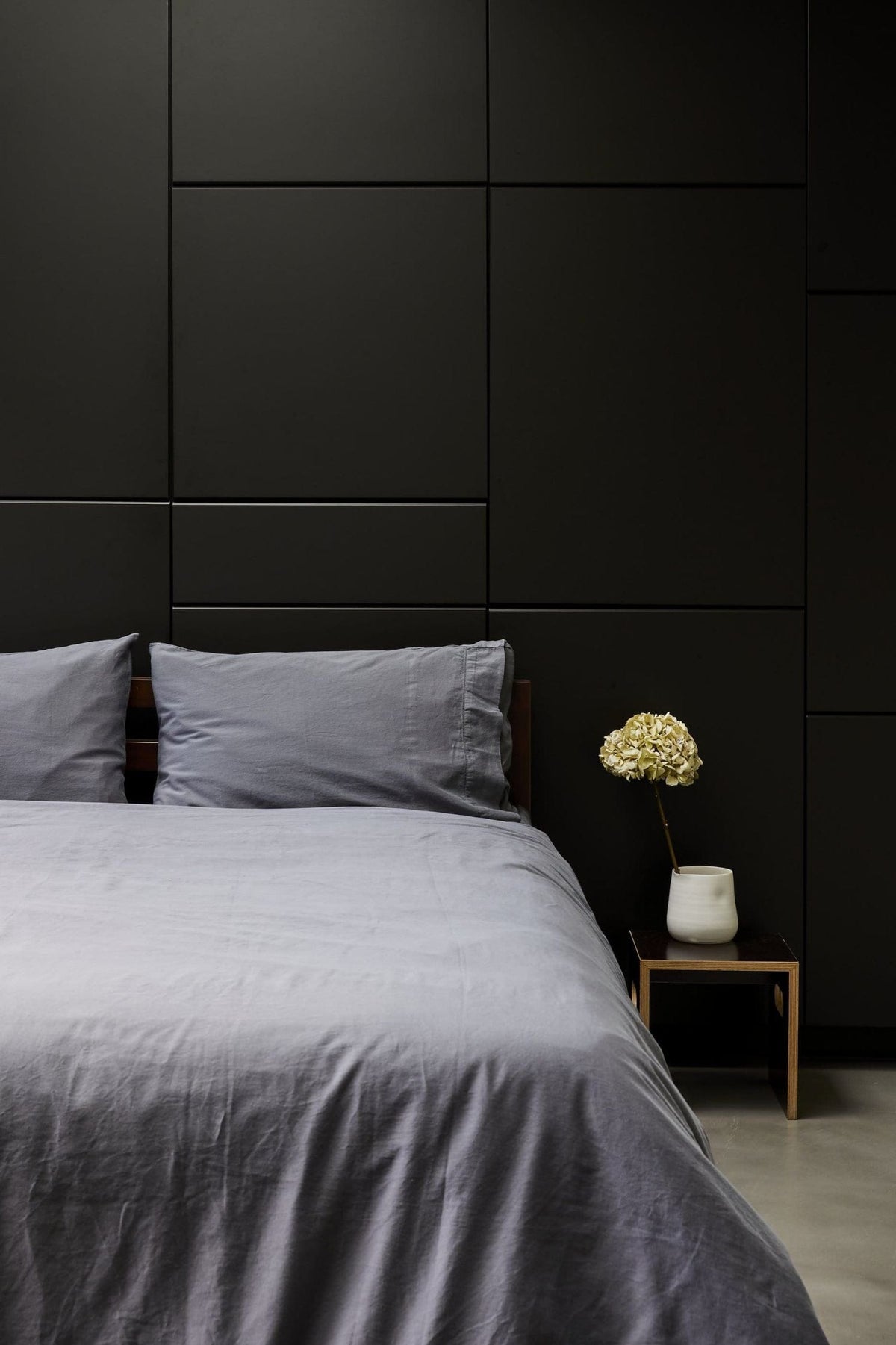 Organic Sateen Duvet Cover  - Iron Gate