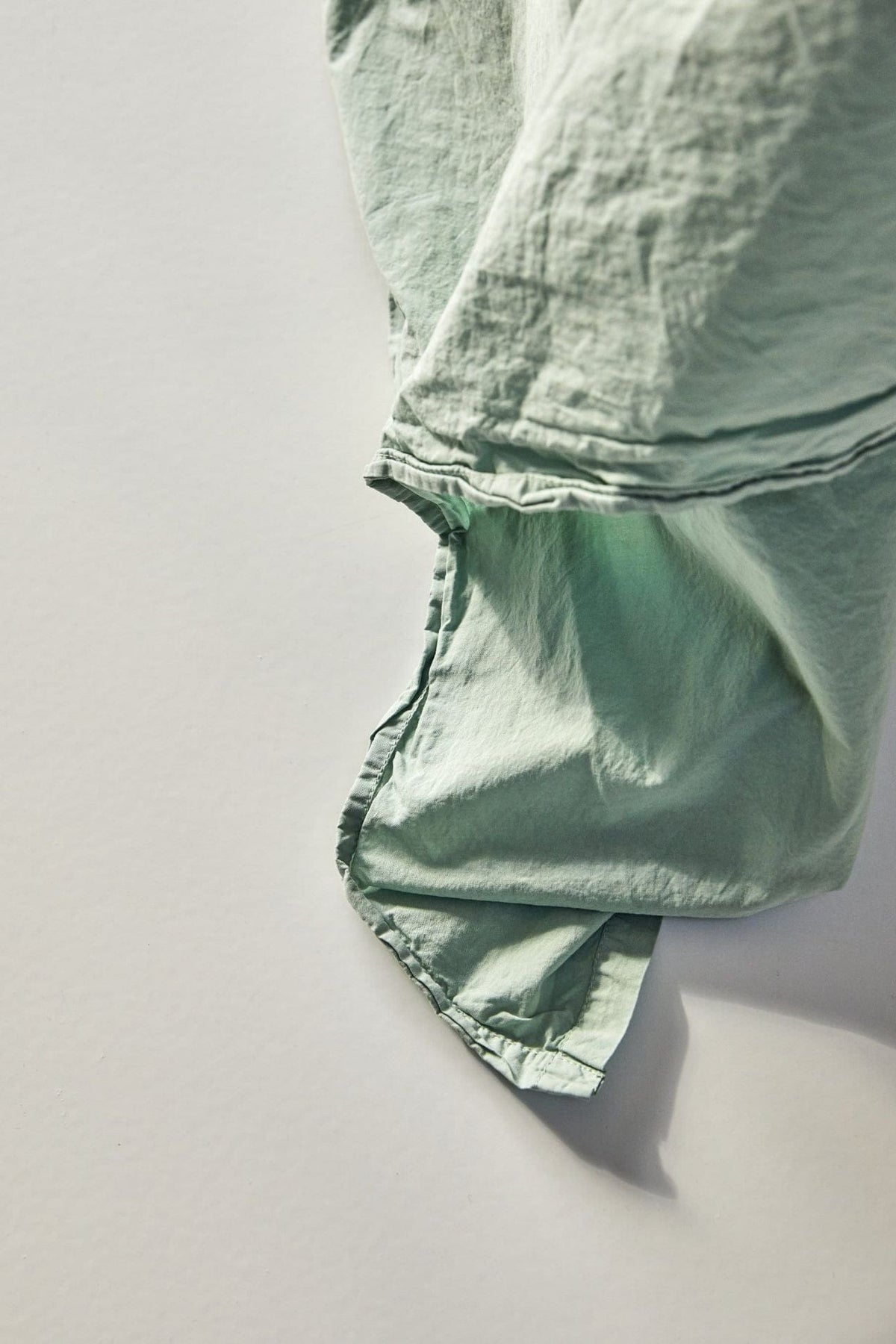 Organic Percale Sheet Set  - Frosty Green