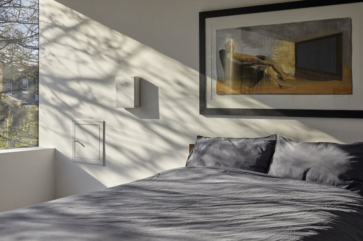 Cotton Percale Bedding Set - Rustic Grey