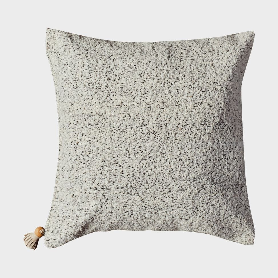 decorative wool throw pillow cover, square, 18x18 wool, Moroccan  handcrafted - Or & Zon